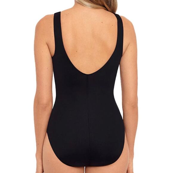 Miraclesuit Paillette Brio Printed One Piece Swimsuit Size US 10 NEW - Picture 5 of 8